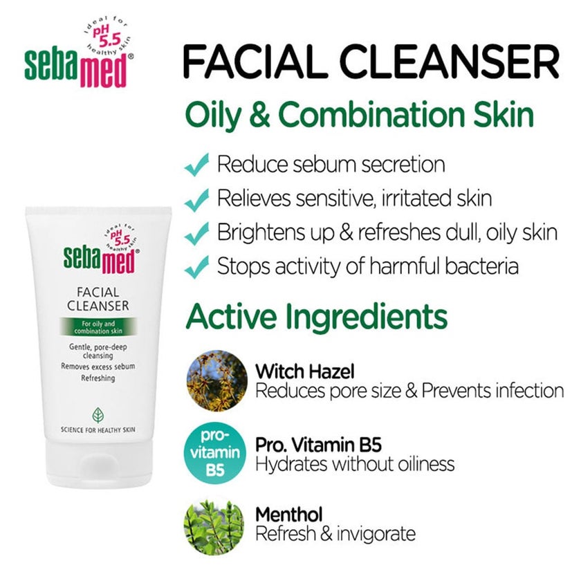 Sebamed Facial Cleanser for Oily and Combination Skin 150ml