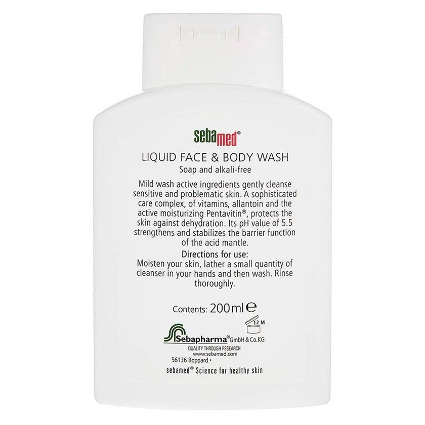 Sebamed Liquid Face & Body Wash 200ml