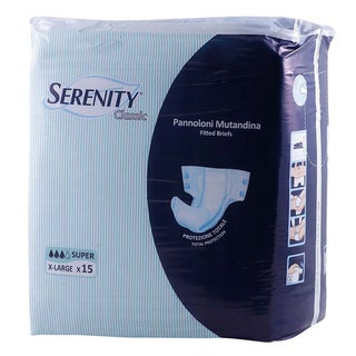 Serenity Classic Super Adult Diapers XL, Pack of 15's