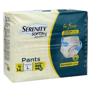 Serenity Pull Up Brief Large, Pack of 14's