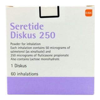 Seretide Diskus 50mcg/250mcg Powder For Inhalation 60 Doses