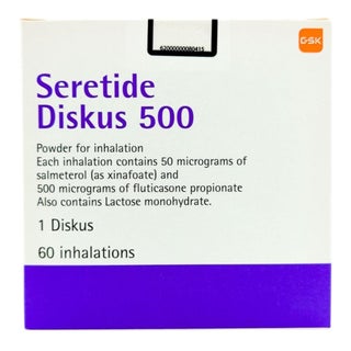 Seretide Diskus 50mcg/500mcg Powder For Inhalation 60 Doses