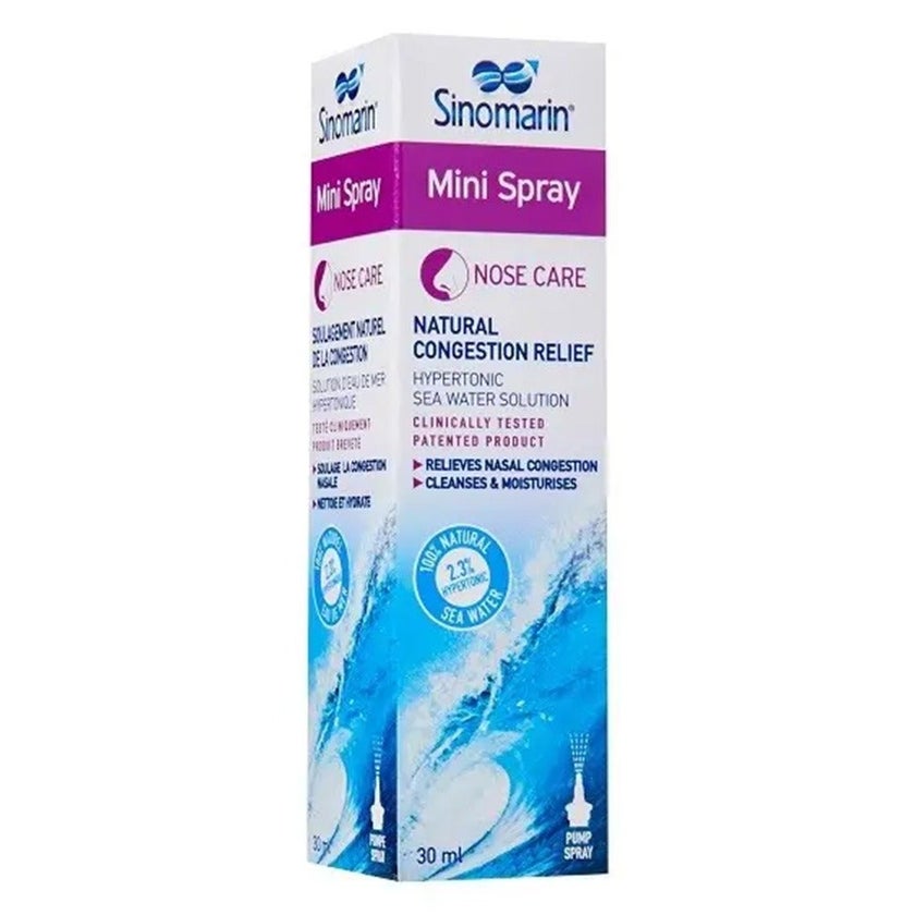 Sinomarin Natural Nasal Decongestant Mini Hypertonic Nasal Spray 30ml