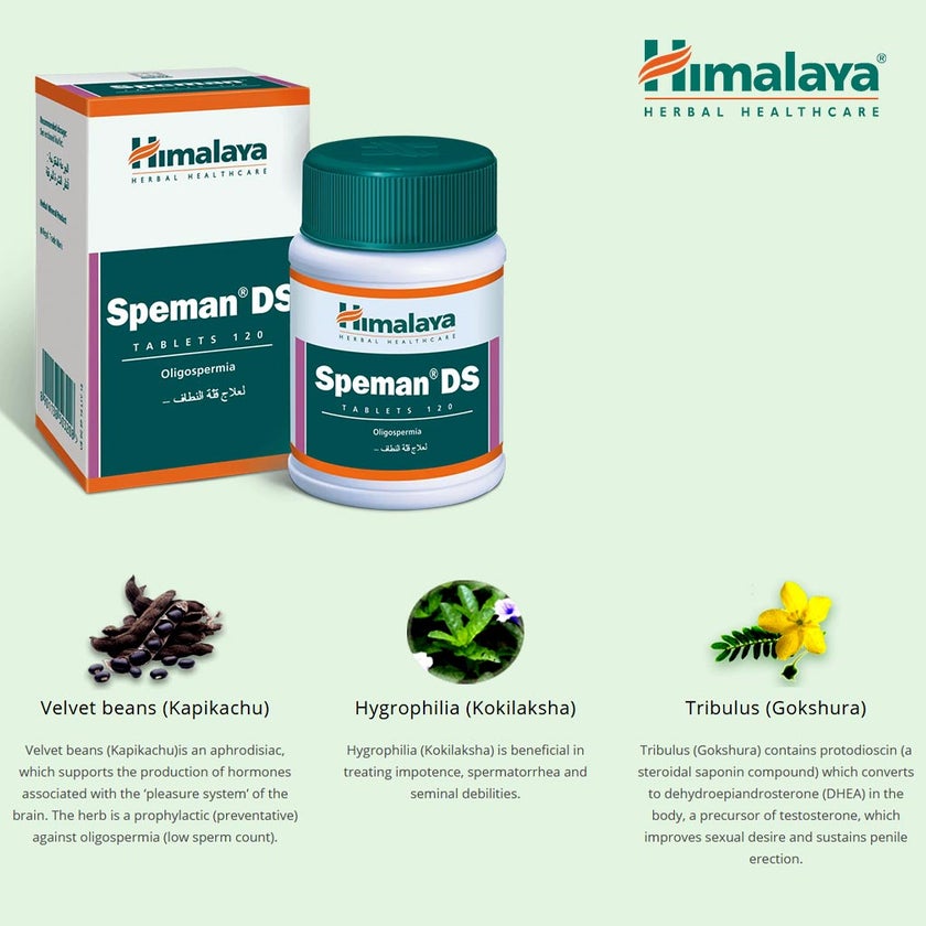 Himalaya Speman DS Tablets, Pack of 120's