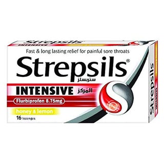 Strepsils Intensive Honey & Lemon Lozenges, Pack of 16's