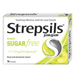 Strepsils Lemon Sugar Free Lozenges, Pack of 16's