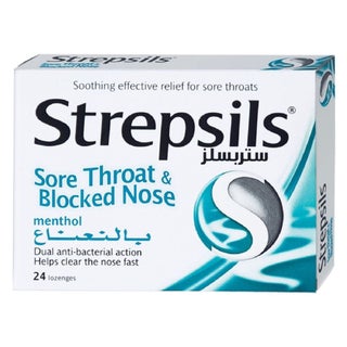 Strepsils Menthol Lozenges, Pack of 24's
