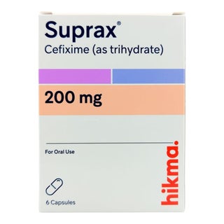 Suprax 200mg Capsules, Pack of 6's