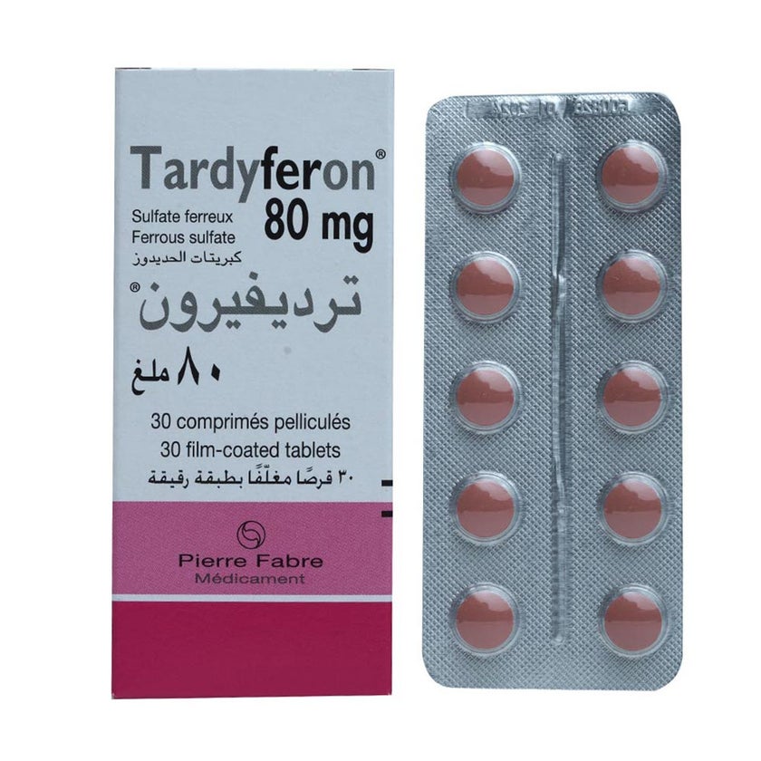 Tardyferon 80mg Tablets, Pack of 30's