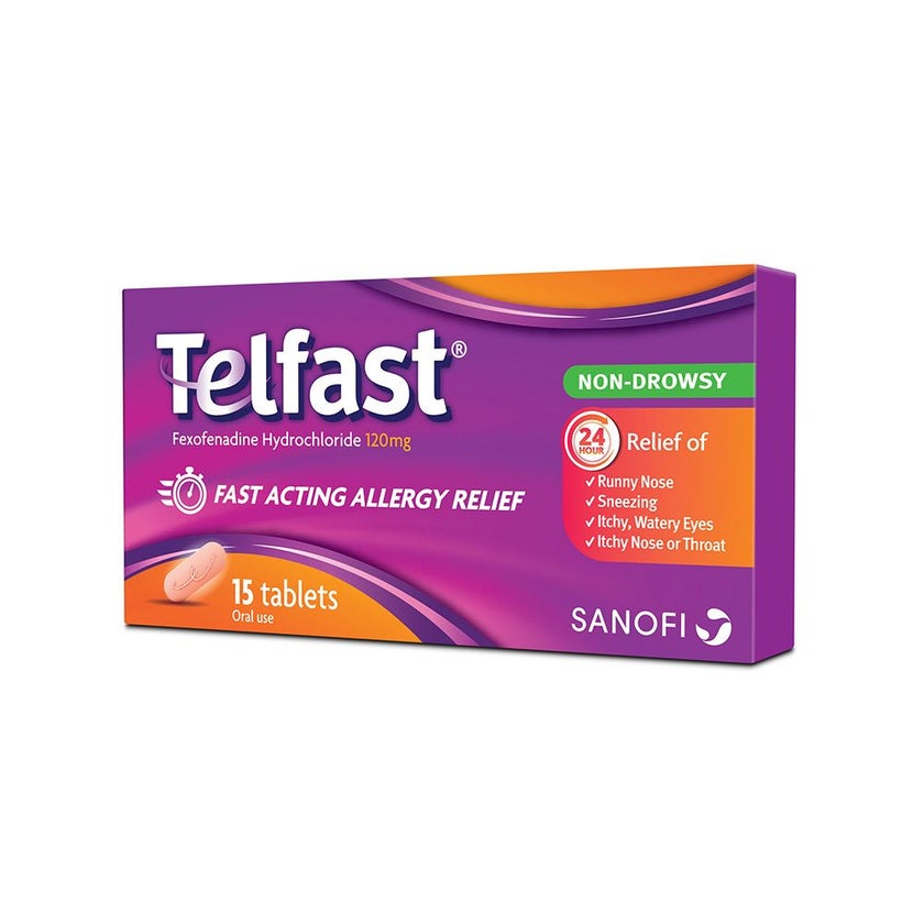 Telfast 120mg Tablets, Pack of 15's