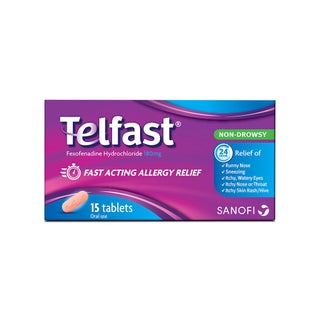 Telfast 180mg Tablets, Pack of 15's