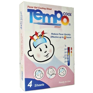 Tempo Cool Infant Fever Gel Cooling Sheet, Pack of 4's