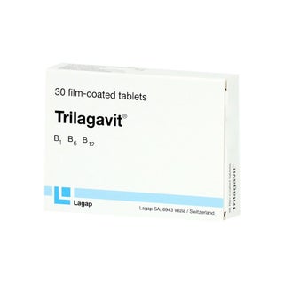Trilagavit Vitamin B1, B6, B12 Supplement Tablets, Pack of 30's