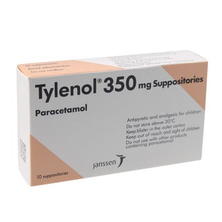 Tylenol 350mg Suppositories, Pack of 10's
