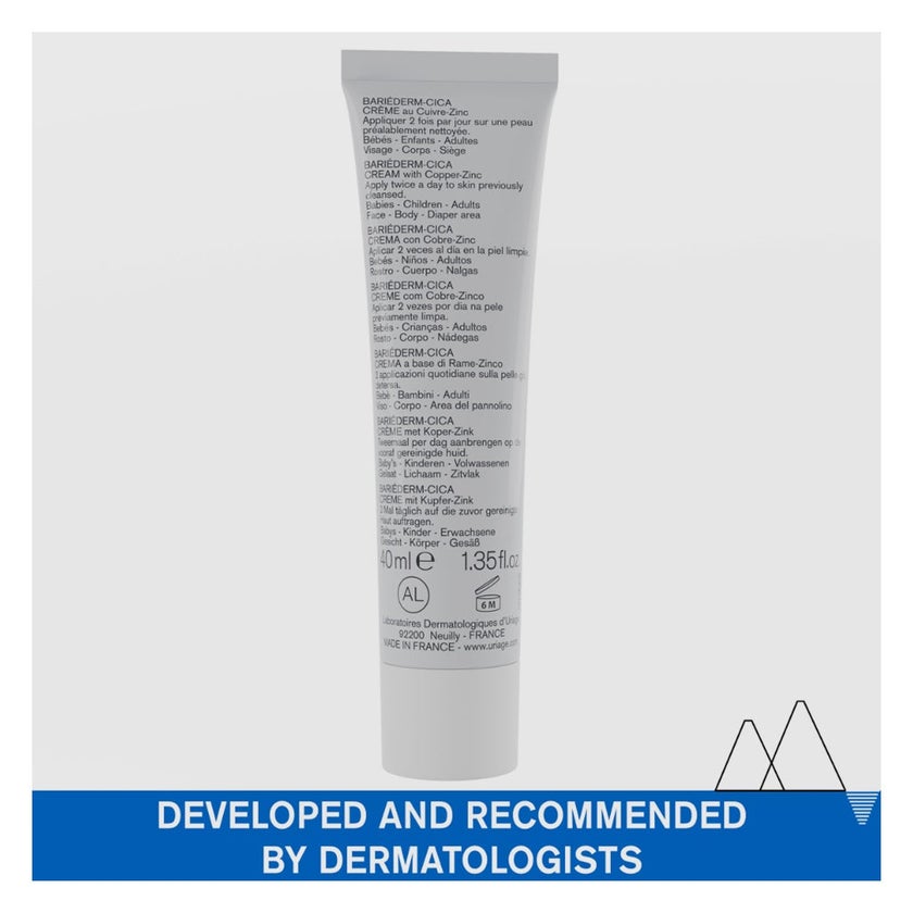 Uriage Bariederm-CICA Repairing Cream With Copper & Zinc 40ml