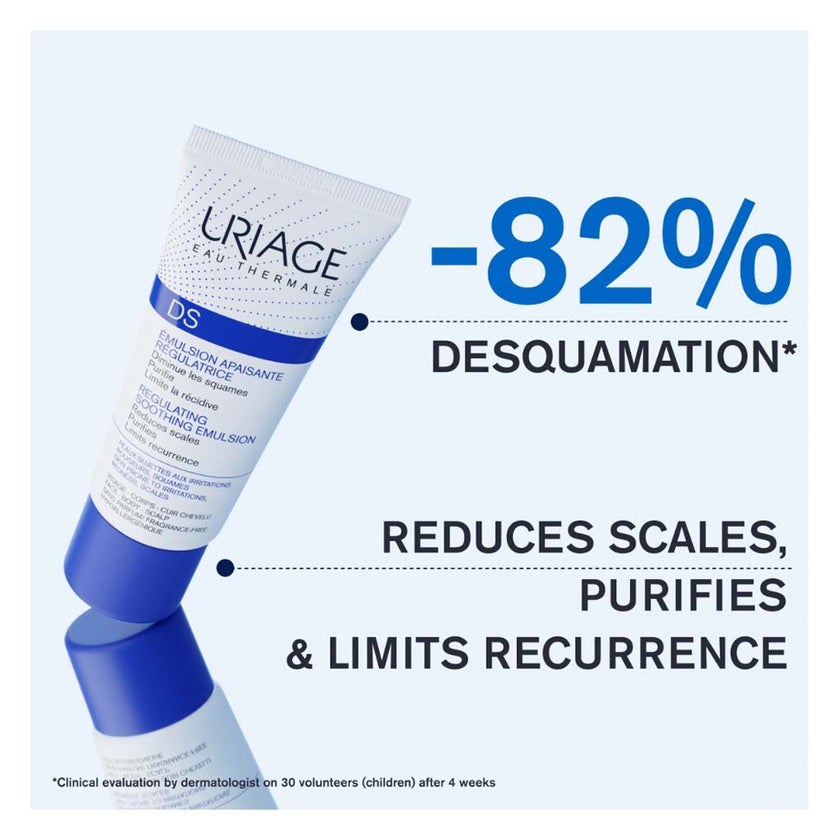 Uriage DS Regulating Soothing Emulsion For Sensitive Redness Prone Face, Body And Scalp 40ml