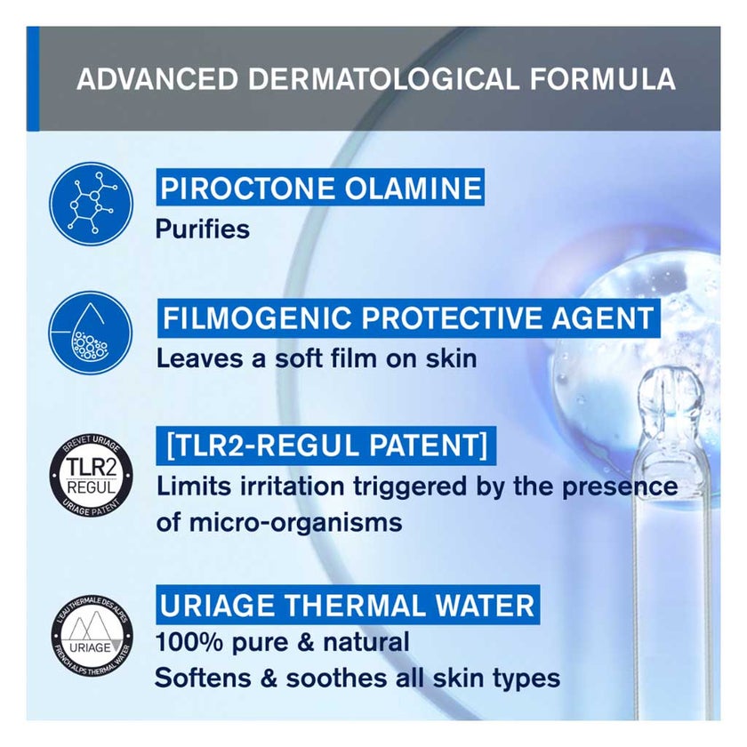 Uriage DS Regulating Foaming Gel, Irritated Skin - 150ml