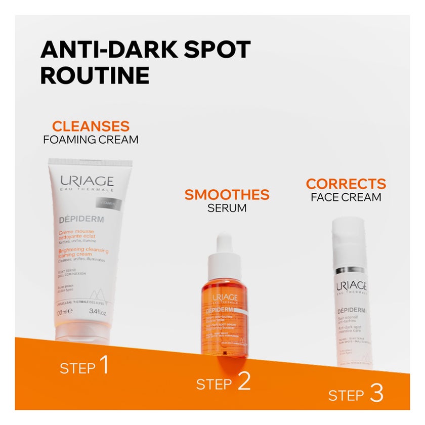 Uriage Depiderm Anti-Dark Spot Serum, Brightening Booster - 30ml