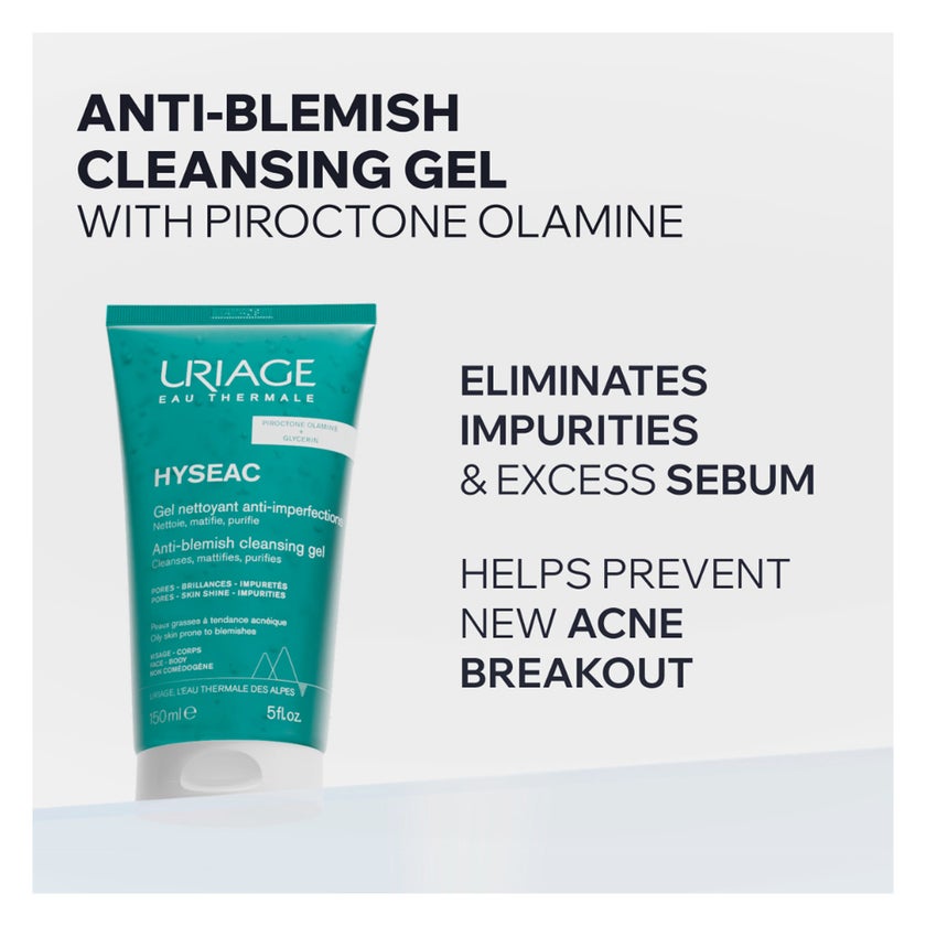 Uriage Hyseac Anti-Blemish Cleansing Gel, Oily Skin - 50ml