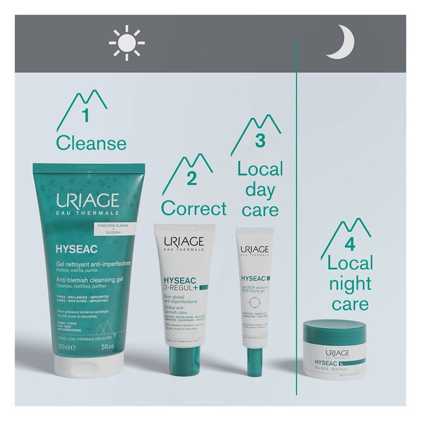 Uriage Hyseac Light Foaming Cleansing Gel For Combination To Oily Skin With Blemishes 150ml