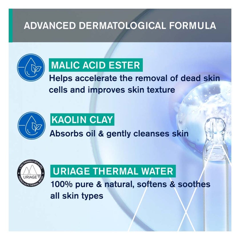 Uriage Hyseac Exfoliating Face Mask For Combination To Oily Skin 100ml 