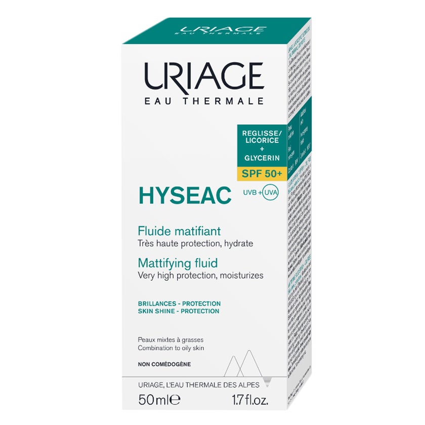 Uriage Hyseac Mat SPF 50+ Mattifying Hydrating Fluid - 50ml