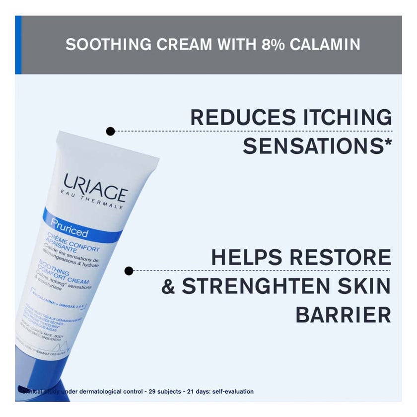 Uriage Pruriced Soothing Comfort Cream For Dry & Itching Prone Skin 100ml