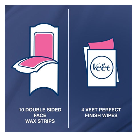 Veet Dry Skin Wax Strips, Pack of 20's