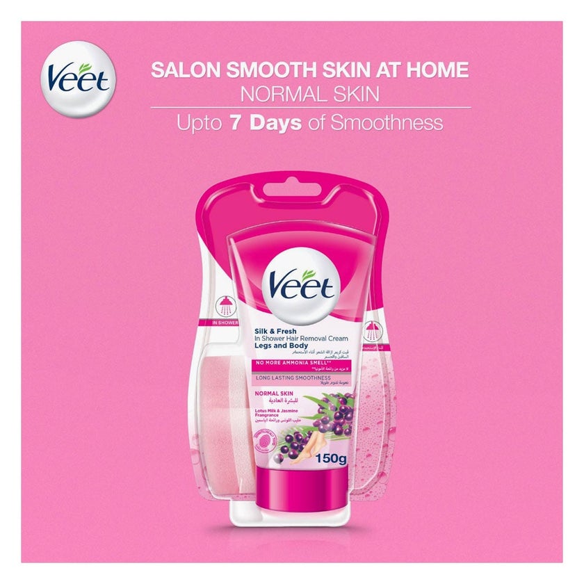 Veet In Shower Hair Removal Cream For Normal Skin 150g