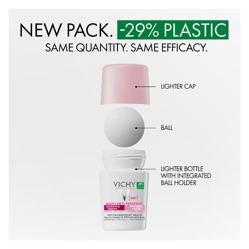 Vichy 48H Beauty Anti-Perspirant Deodorant Roll-On For Women 50ml
