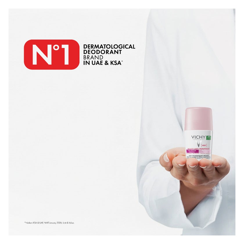 Vichy 48H Beauty Anti-Perspirant Deodorant Roll-On For Women 50ml