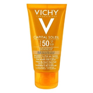 Vichy Capital Soleil BB Tinted SPF 50 Anti Shine Dry Touch Face Fluid Sunscreen For Combination To Oily Skin 50ml
