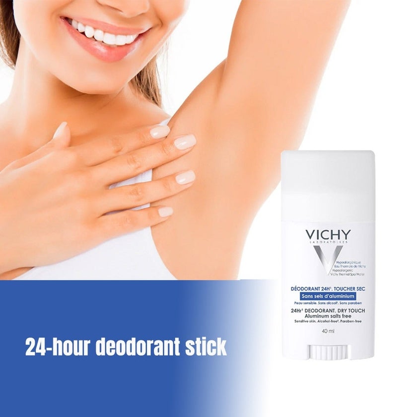 Vichy 24 Hour Mineral Aluminium Free Deodorant Stick 40ml