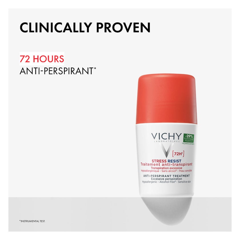Vichy 72H Stress Resist Anti-Perspirant Roll-On Deodorant - 50ml