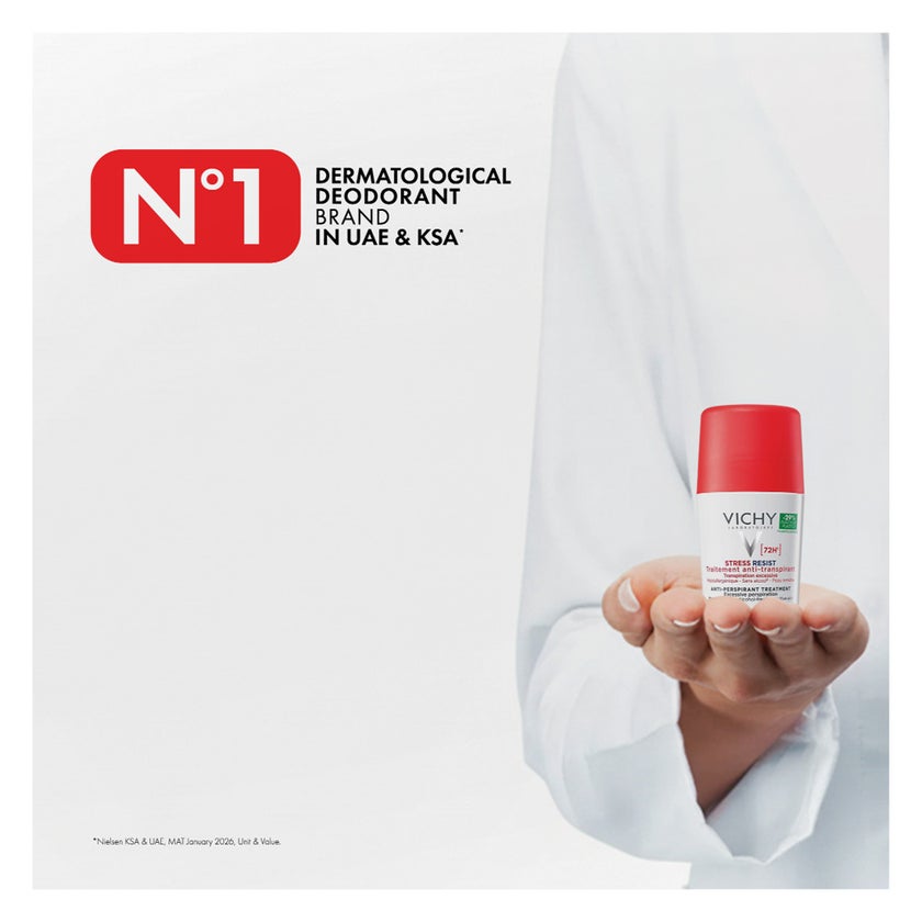 Vichy 72H Stress Resist Anti-Perspirant Roll-On Deodorant - 50ml