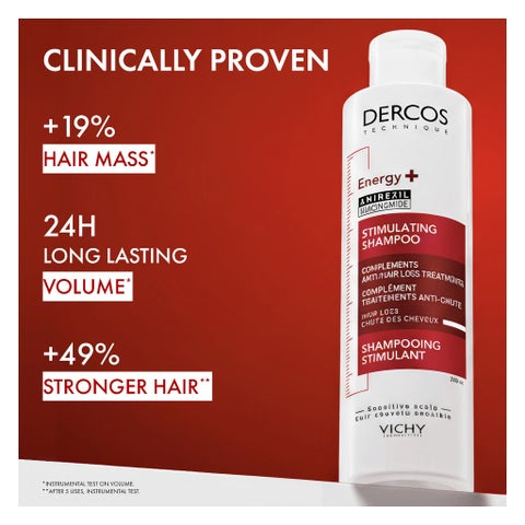 Vichy Dercos Energy + Anti Hair Loss Shampoo 200ml + Regen Booster Hair Serum 90ml