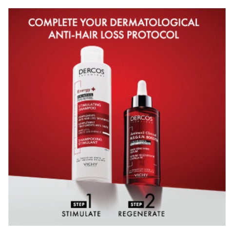 Vichy Dercos Energy + Anti Hair Loss Shampoo 200ml + Regen Booster Hair Serum 90ml