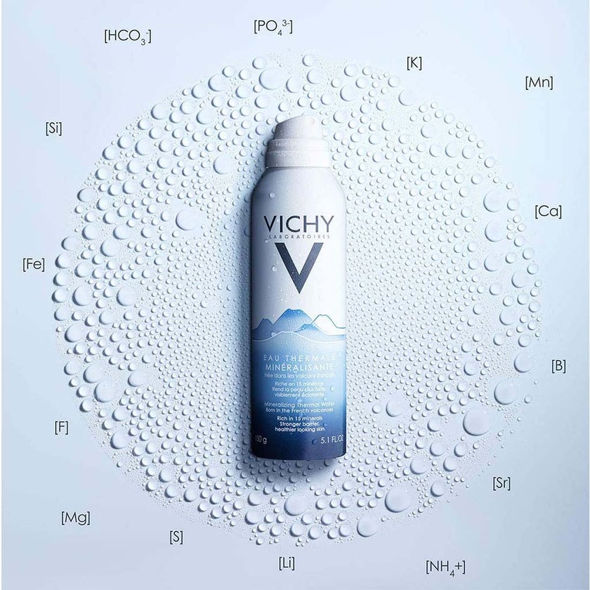Vichy Mineralizing Thermal Water, Hydrating Volcanic Water Face Mist With Natural Antioxidants 150ml