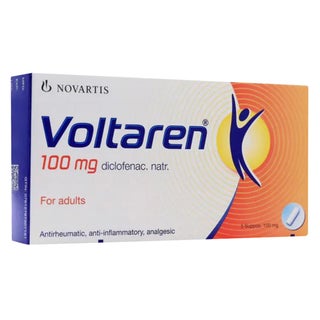 Voltaren 100mg Adult Suppositories, Pack of 5's