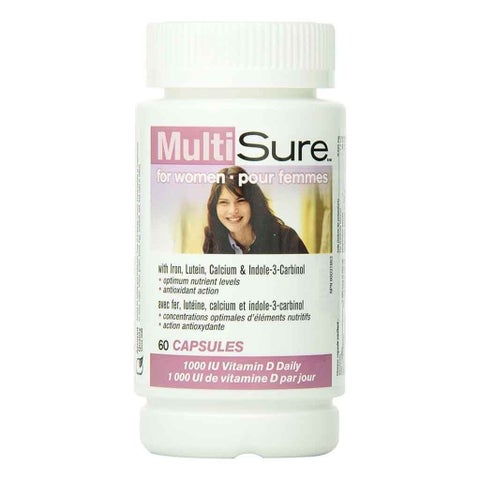 Webber Naturals MultiSure Multivitamin Capsules For Women, Pack of 60’s