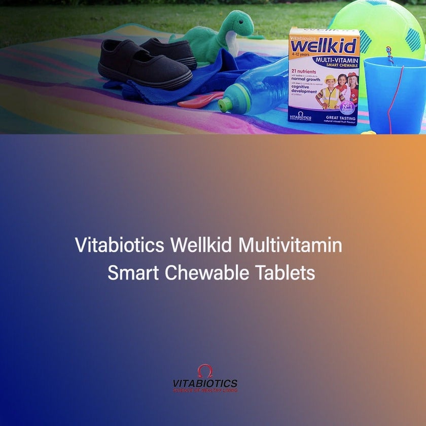 Vitabiotics Wellkid Multivitamin Smart Chewable Tablets For 4-12 Years Old Children, Pack of 30's