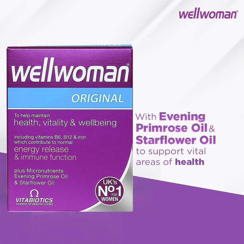 Vitabiotics Wellwoman Original Multivitamin Capsules, Pack of 30's