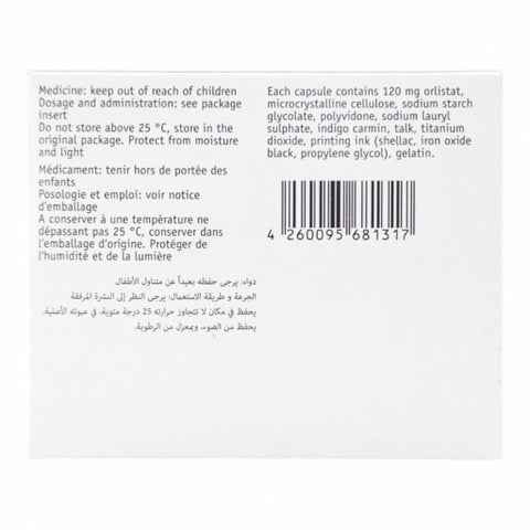 Xenical 120mg - 84 Capsules