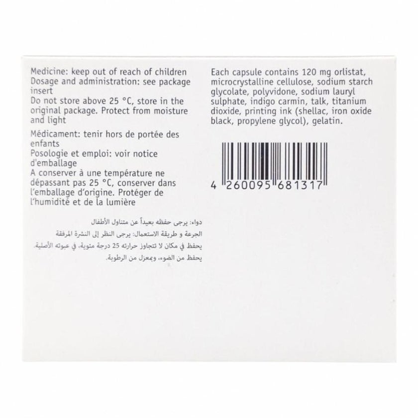 Xenical 120mg - 84 Capsules