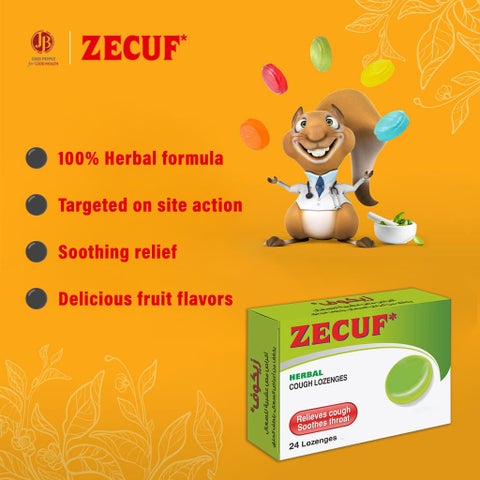 Zecuf Herbal Lozenges, Pack of 24's