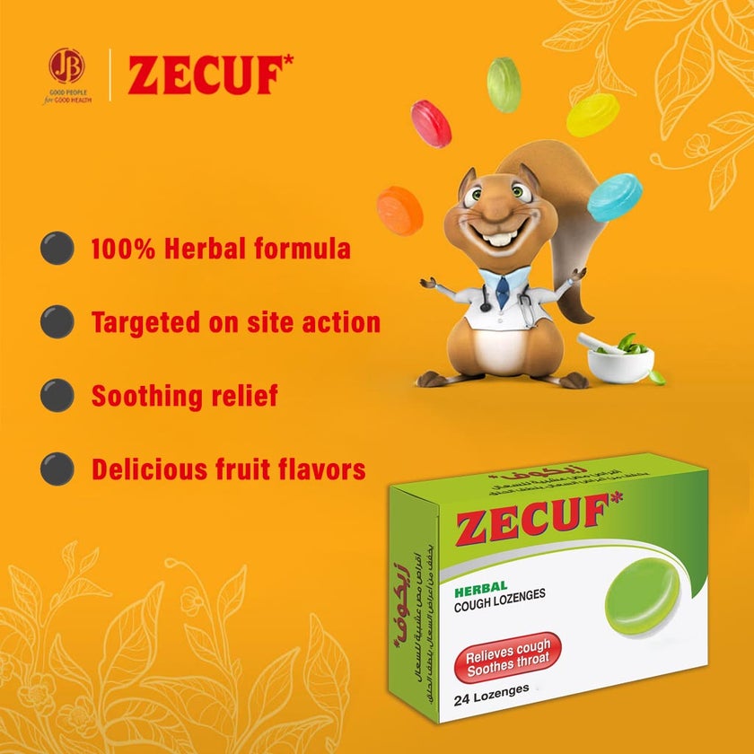 Zecuf Herbal Lozenges, Pack of 24's