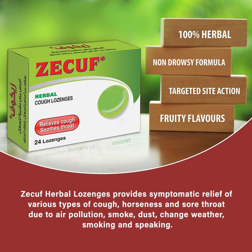 Zecuf Herbal Lozenges, Pack of 24's