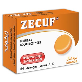 Zecuf Herbal Cough Orange Lozenges, Pack of 24's
