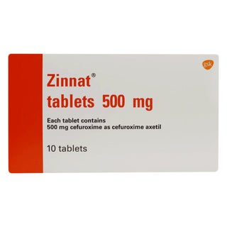 Zinnat 500mg Film Coated Tablets, Pack of 10's