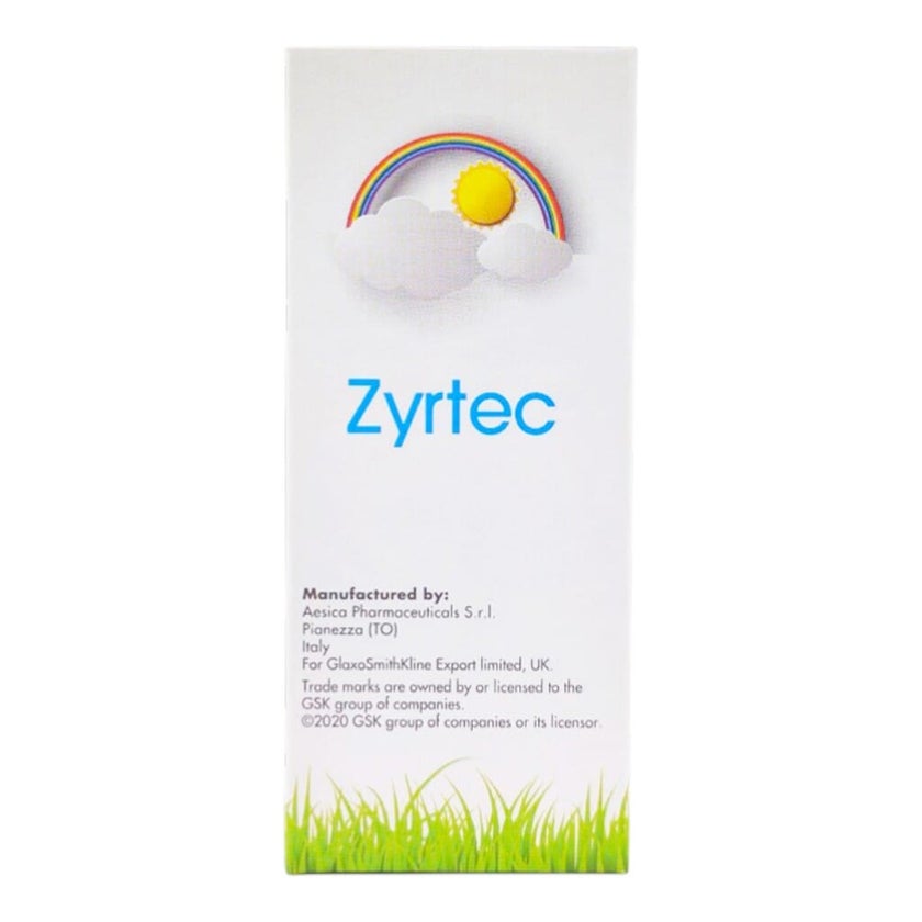Zyrtec 1mg/ml Syrup For Kids 75ml